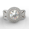 Custom Diamonds filigree engagement ring