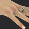 Custom Blue Sapphire Filigree Engagement Ring