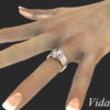 Diamond Radiant Cut Engagement Ring