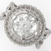 2.20 Ct Flower Diamond Engagement Ring