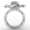 2 Ct Diamond Flower Engagement Ring