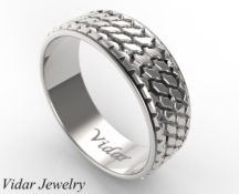 Custom Diamonds Tire Wedding Ring