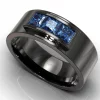 Black Gold Sapphire Ring