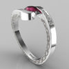Ruby Tension Set Engagement Ring