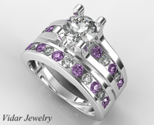 Unique Diamond Bridal Ring Set