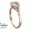 2 Carat Three Stone Diamond Engagement Ring