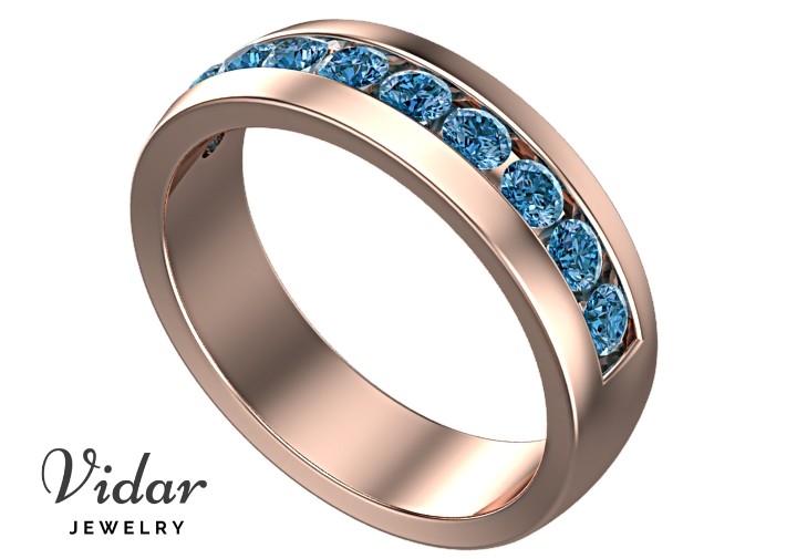 rose-gold-blue-diamonds-wedding-band-vidar-jewelry-unique-custom