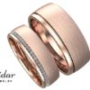Rose Gold Eternity Diamond Matching Wedding Band His And Hers